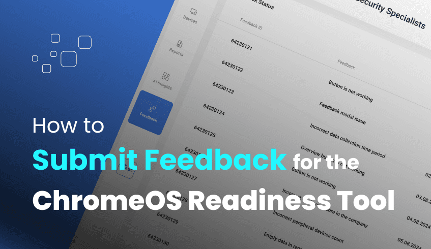 Submitting Feedback: How to Improve the ChromeOS Readiness Tool